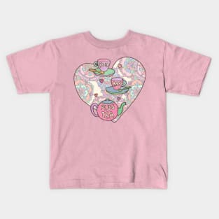 You, me, plus tea. Kids T-Shirt